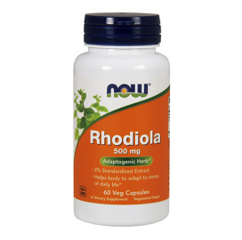 Златен корен NOW Rhodiola 500mg., 60 VCaps. width=