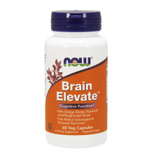 Стимулант NOW Brain Elevate, 60 Caps.