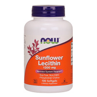 Слънчогледов лецитин NOW Sunflower Lecithin /Non-GMO/ 1200mg, 100 Softgels