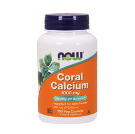 Коралов калций  NOW Coral Calcium 1000mg, 100 Vcaps. width=