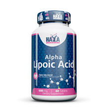 Липоева киселина HAYA LABS Time Release Alpha Lipoic Acid 600mg, 60 табл.