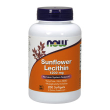 Слънчогледов лецитин NOW Sunflower Lecithin /Non-GMO/1200mg, 200 Softgels