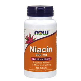 Витамин В-3 NOW Niacin 500mg, 100 табл. width=