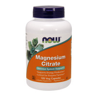 Магнезиев цитрат  NOW Magnesium Citrate, 120 vcaps