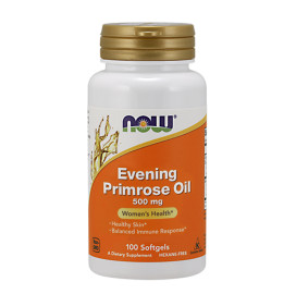 Масло от вечерна иглика (Evening Primrose Oil) NOW 500mg, 100 Softgels width=