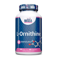 Аминокиселина HAYA LABS L-Ornithine 500 mg, 60 капс.