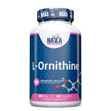 Аминокиселина HAYA LABS L-Ornithine 500 mg, 60 капс.