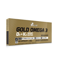 OLIMP Gold Omega 3 D3 + K2 Sport Edition, 60 Caps