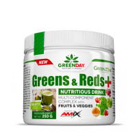 Хранителна добавка AMIX Greens & Reds+, 250 гр.