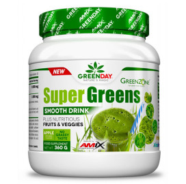 Зелен шейк AMIX Super Greens Smooth Drink, 360гр width=