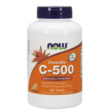 Витамин C 500 NOW Chewable, 100 Tabs