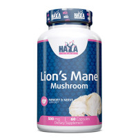 Гъба Лъвска глава HAYA LABS Lion's Mane Mushroom 500mg, 60 Caps