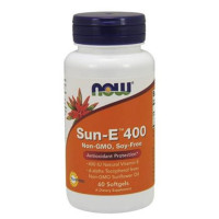 Витамин Е NOW 400 IU (Sun-E), 60 Softgels