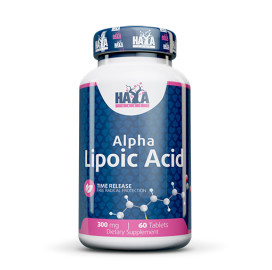 Липоева киселина HAYA LABS Time Release Alpha Lipoic Acid 300mg, 60 tabs. width=