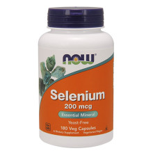 Селен NOW Selenium 200mcg, 180 Caps