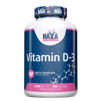 Витамин HAYA LABS Vitamin D-3 / 1000 IU, 250 капс.