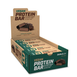 Протеинов бар BIOTECH USA Vegan Protein Bar Box, 20 x 50 g width=