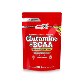 Глутамин AMIX L-Glutamine + BCAA, 250g width=