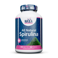 Спирулина HAYA LABS All Natural Spirulina 500mg, 100 Tabs.