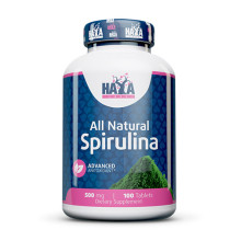 Спирулина HAYA LABS All Natural Spirulina 500mg, 100 Tabs.