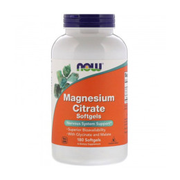 Магнезиев цитрат NOW Magnesium Citrate, 180 Softgels