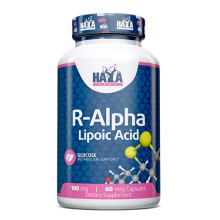 Липоева киселин HAYA LABS R-Alpha Lipoic Acid, 60 Vcaps