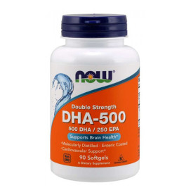 Омега 3 NOW DHA 500 mg, 90 капсули width=