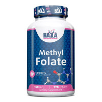 Витамини и минерали HAYA LABS Methyl Folate 400 mcg, 120 табл.