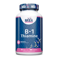 Витамин B1 HAYA LABS /Thiamine/ 50mg, 100 tabs.