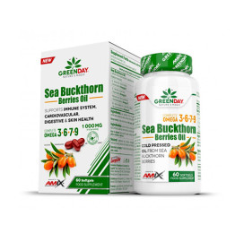 Морски зърнастец AMIX Sea Buckthorn Berries Oil, 60 Softgels width=