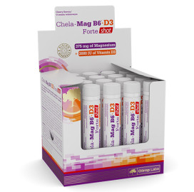 Витамини и минерали OLIMP Chela Mag B6 + D3 Forte Shot Box, 20 x 25 ml width=