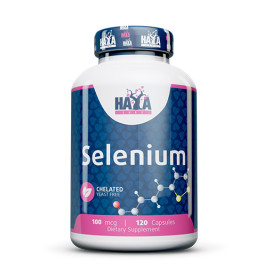 Селан HAYA LABS Selenium /Chelated - yeast free/ 100mcg, 120 caps. width=