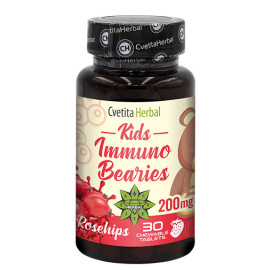 Хранителна добавка CVETITA HERBAL Kids Immuno Bearies, 30 Tabs width=