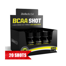 Аминокиселина BIOTECH USA BCAA SHOT, 20 x 60 ml. width=