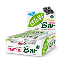 Протеинов бар AMIX Vegan Protein Bar Box, 20x45г