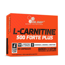 Фет бърнар OLIMP L-Carnitine 500 Forte Plus Sport Edition, 60 капс.