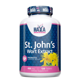 Жълт кантарион HAYA LABS St. John's Wort 450mg, 120 tabs width=