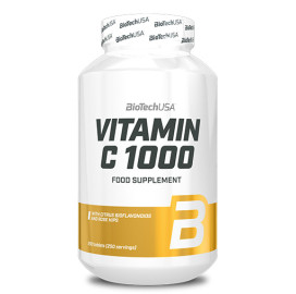 Витамин C 1000mg BIOTECH USA Bioflavonoids, 250 Tabs. width=