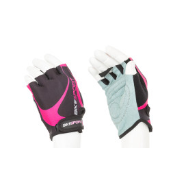 Дамски ръкавици BIKESPORT GLM-367-M черно-розово width=