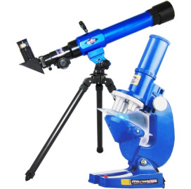 Телескоп с компас, триножник, микроскоп и аксесоари к-кт width=