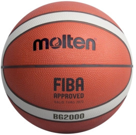 Баскетболна топка Molten B6G2000 FIBA, размер 6, гумена width=