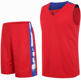 Екип за баскетбол - червен със синьо width=