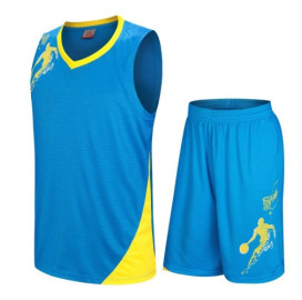 Екип за баскетбол, син с жълто width=