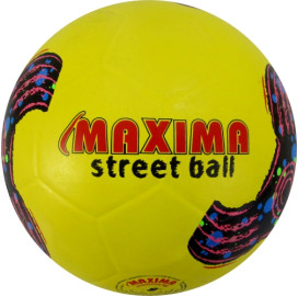 Футболна топка №5 гумена MAXIMA street, жълта width=