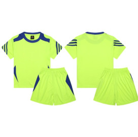 Екип за футбол, волейбол и хандбал, фланелка с шорти - неоновозелен със синьо width=
