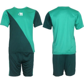 Екип за футбол, волейбол и хандбал - зелено и тъмно зелено width=