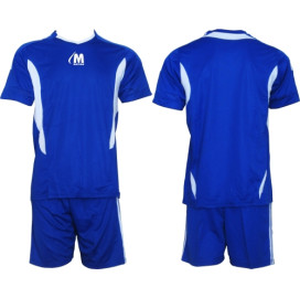 Екип за футбол, волейбол и хандбал - тъмно синьо и бяло width=