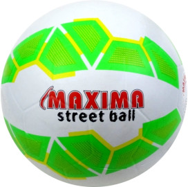 Топка за футбол Maxima, зелено-бяла width=