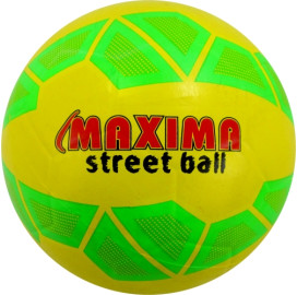 Топка за футбол №5 гумена MAXIMA street, зелена width=