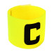 Капитанска едноцветна лента, жълта width=